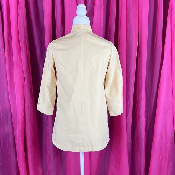 Vintage Little Miss Mack Mackintosh buttercream overcoat trench coat, XL - Picture 2 of 11